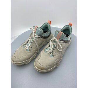 ECCO Women's MX Low Hiking Shoes - Shadow White/Eggshell Blue Made in Portugal